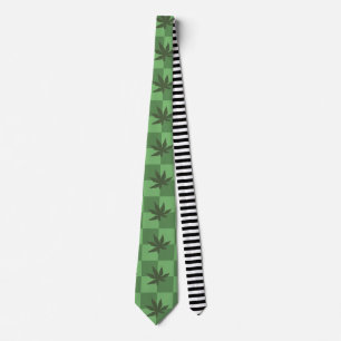 Cravate Mauvaise herbe : Le chemin Checkered
