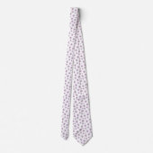 Cravate Mauve Aquarelle Maple Leaf Motif (Dos)