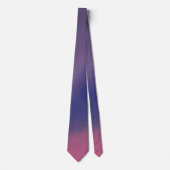 Cravate “Mauve Mirage Flow” – Abstrait Rose Bleu Pêche (Devant)