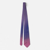 Cravate “Mauve Mirage Flow” – Abstrait Rose Bleu Pêche (Dos)