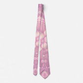 Cravate Mauve Violet Lavande rose florale (Dos)