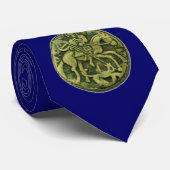 Cravate MÉDAILLON SAINT GEORGE Bleu (Roulé)