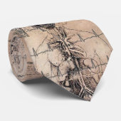 Cravate Médecins Art Anatomy par Leonardo da Vinci (Roulé)