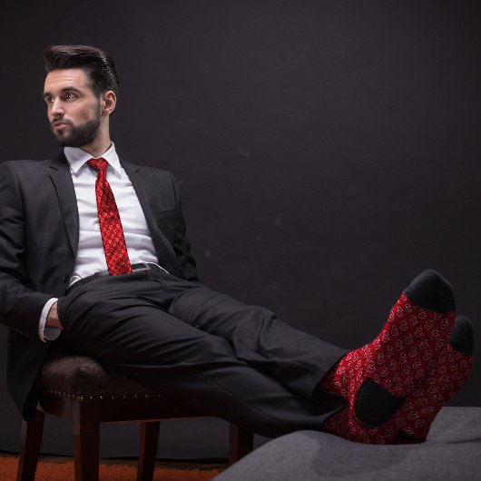 Cravate Médecins de stéthoscope rouge