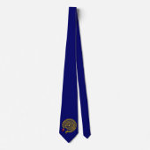 CRAVATE MEDIEVAL GOLD BLUE HYPER LABYRINTH WITH GEMSTONES (Devant)