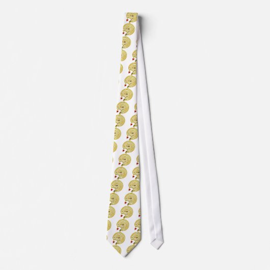 Cravate MEDIEVAL GOLD HYPER LABYRINTH WITH GEMSTONES White (Devant)