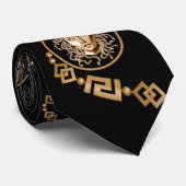 Cravate Medusa Eyes Gold (Roulé)