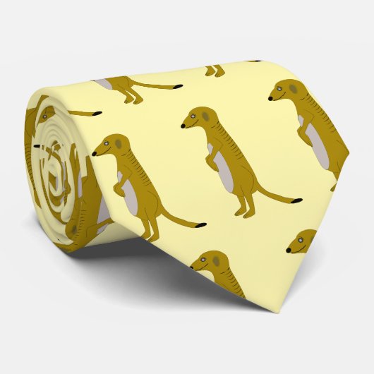 Cravate Meerkat Design (Roulé)