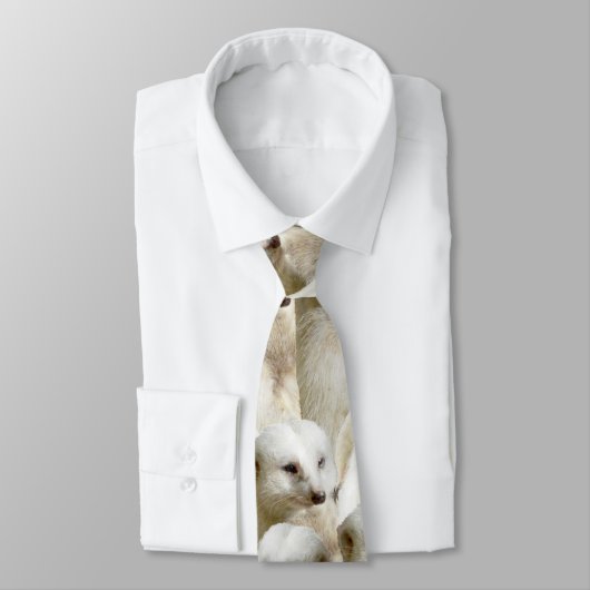 Cravate Meerkats blancs, (Attaché)