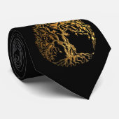 Cravate Mehndi Tree of Life (Gold) (Roulé)