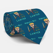 Cravate Meilleur avocat du monde (Roulé)