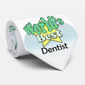 Cravate Meilleur dentiste du monde (Roulé)