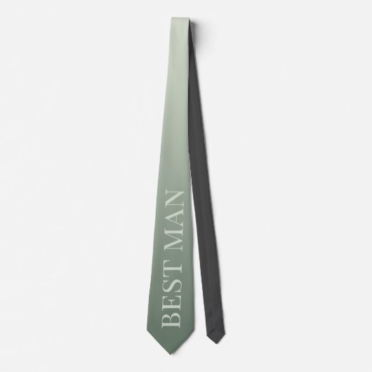 Cravate Meilleur homme demandant mariage sage vert (Devant)