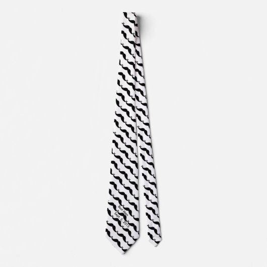Cravate Meilleur Homme Mustache Necktie (Devant)