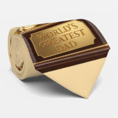 Cravate Meilleur Papa du Monde (Roulé)