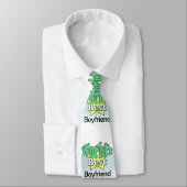 Cravate Meilleur petit ami du monde (Attaché)