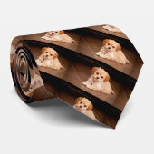 Cravate Mélange de caniche de bébé ou chiot maltais de (Roulé)