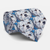 Cravate Mélange de Shih Tzu (Roulé)