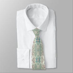 Cravate Mélange Turquoise Et Cuivre