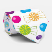 Cravate mélangée d'amusement de motif de sucrerie (Roulé)