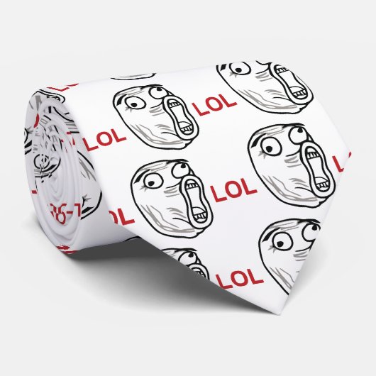 Cravate Mème LOL (Roulé)