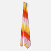 Cravate Men Designer Ties Yellow Orange Pink (Dos)