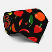 Cravate Men’s Hot Spicy Peppers Pattern Tie (Roulé)