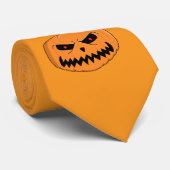 Cravate Menacer Jack O'Lantern Halloween (Roulé)