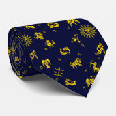 Cravate Ménagerie de zodiaque (Roulé)