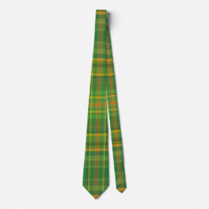 Cravate Men's Green Plaid Neck Tie   Formal Neck Ties