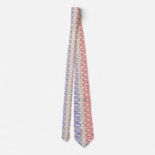 Cravate Mens Retro Style Motif Imprimer (Dos)