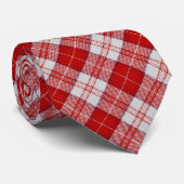 Cravate Menzies Red Tartan (Roulé)
