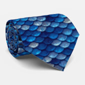 Cravate Mer bleue profonde (Roulé)