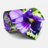 Cravate Mer de sérénité : Le beau terrain de purple violet (Roulé)