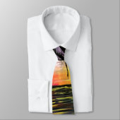 Cravate Mer du coucher du soleil (Attaché)