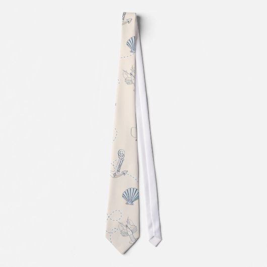 Cravate Mer marine (Devant)