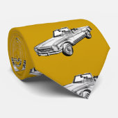 Cravate Mercedes Benz 280 SL Illustration convertible (Roulé)