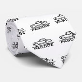 Cravate Mercedes SL Pagode avec script (Roulé)