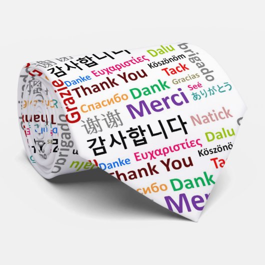 Cravate Merci, Danke, Merci (Roulé)