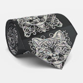 Cravate Mère noire de Pearl (Roulé)