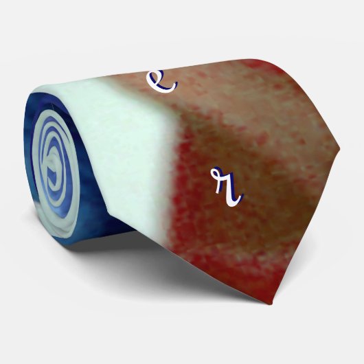 Cravate Mère Tulipes Bleues (Roulé)