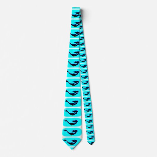 Cravate mermaid bleu (Devant)