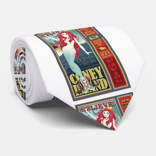 Cravate mermaides de coney island (Roulé)