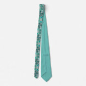 Cravate Merman Verre Vert Turquoise & Aqua Océan Thème (Dos)