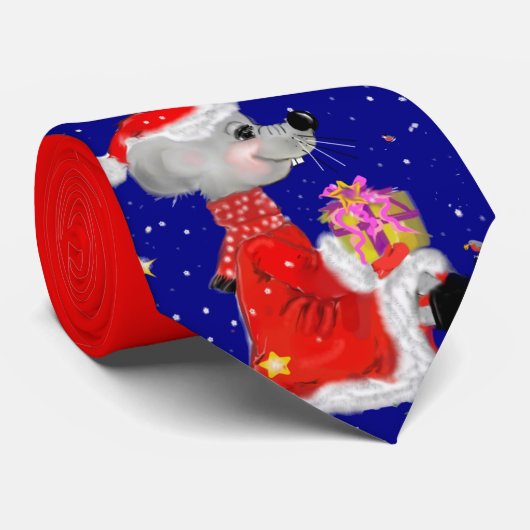 Cravate Merry Christmas (Roulé)