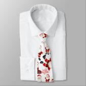 Cravate "Merry Christmas" Funny Santa Art Pattern Tie (Attaché)