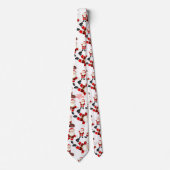 Cravate "Merry Christmas" Funny Santa Art Pattern Tie (Devant)