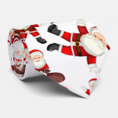 Cravate "Merry Christmas" Funny Santa Art Pattern Tie (Roulé)