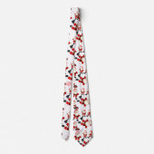 Cravate "Merry Christmas" Funny Santa Art Pattern Tie (Dos)