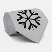 CRAVATE MERRY CHRISTMAS SNOWFLAKE (Roulé)